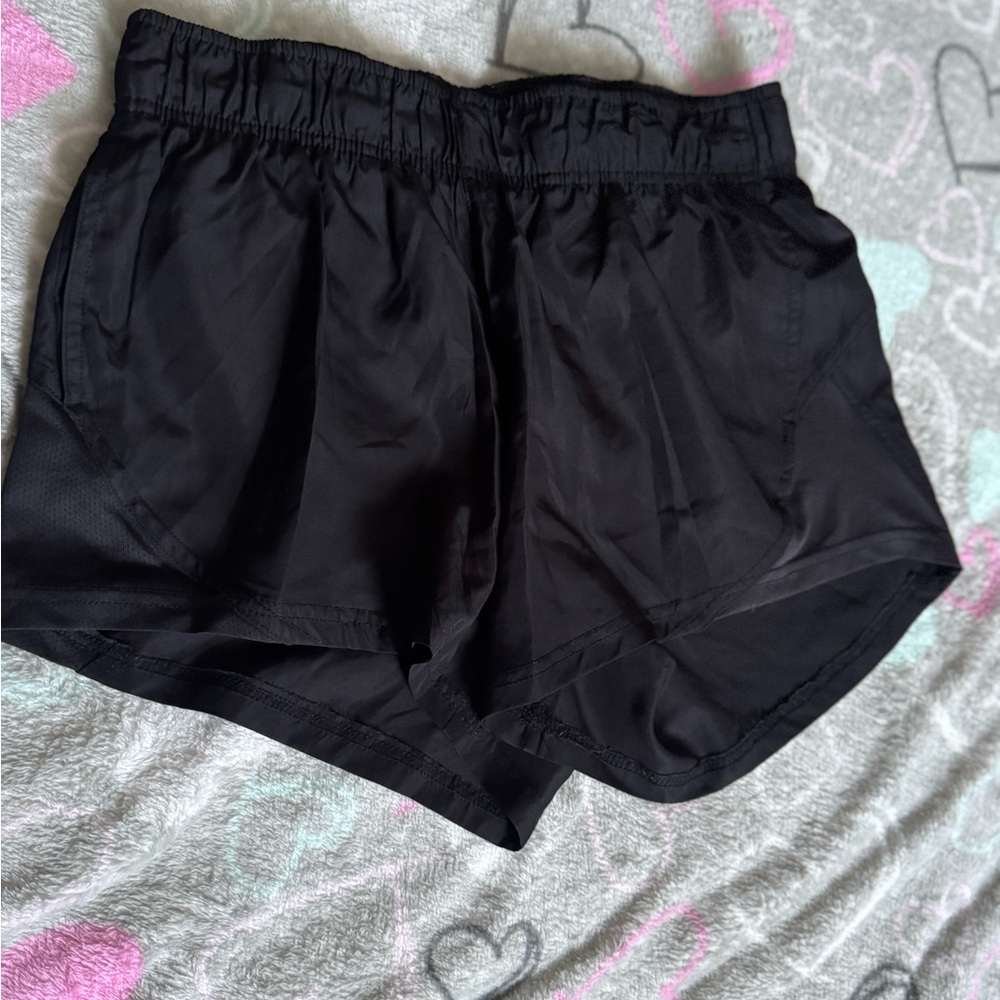 Athletic Works Black Athletic Shorts Lightweight Elastic Waist